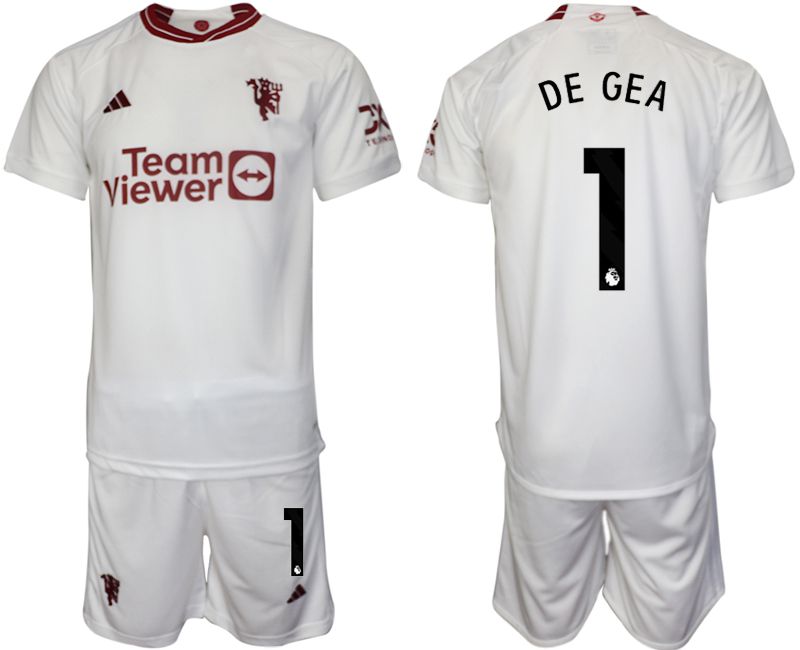 Men 2023-2024 Club Manchester United away white #1 Soccer Jersey->manchester united jersey->Soccer Club Jersey